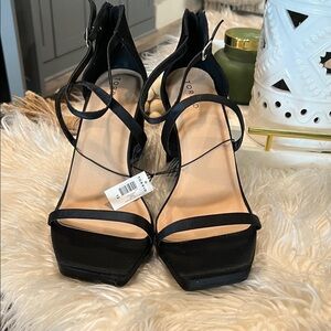 Elegant Black Strappy Heels by Topshop